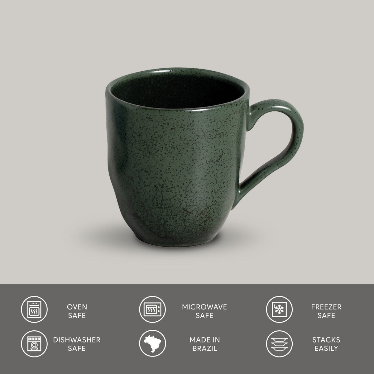 Porto Brasil GREENERY ORGANIC MUG dia. 9.23 oz. SKU: '1131495801