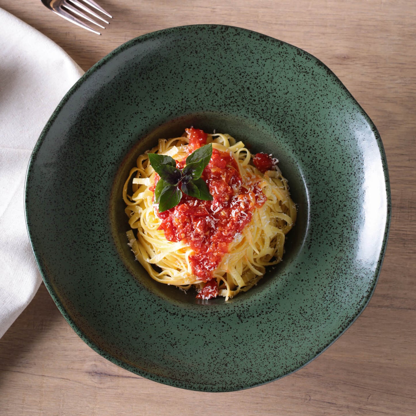 Porto Brasil GREENERY DEEP RIM PLATE  STONEWARE dia. 11.02x2.56"  SKU: '12014106501