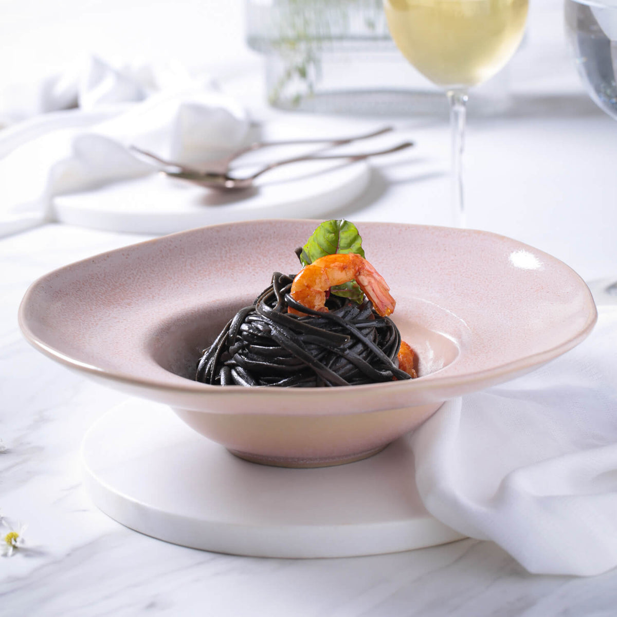 Porto Brasil LITCHI DEEP RIM PLATE STONEWARE dia. 11.02x2.56" SKU: '12014109201