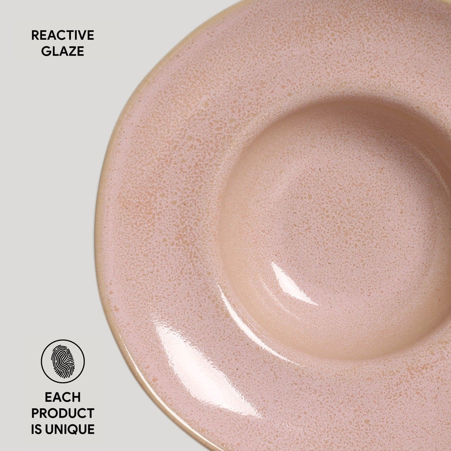 Porto Brasil LITCHI DEEP RIM PLATE STONEWARE dia. 11.02x2.56" SKU: '12014109201