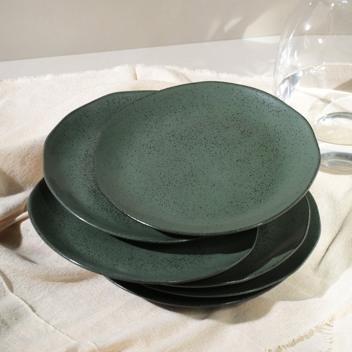 Porto Brasil GREENERY DINNER PLATE ORGANIC STONEWARE dia. 10.43" SKU: '121495801