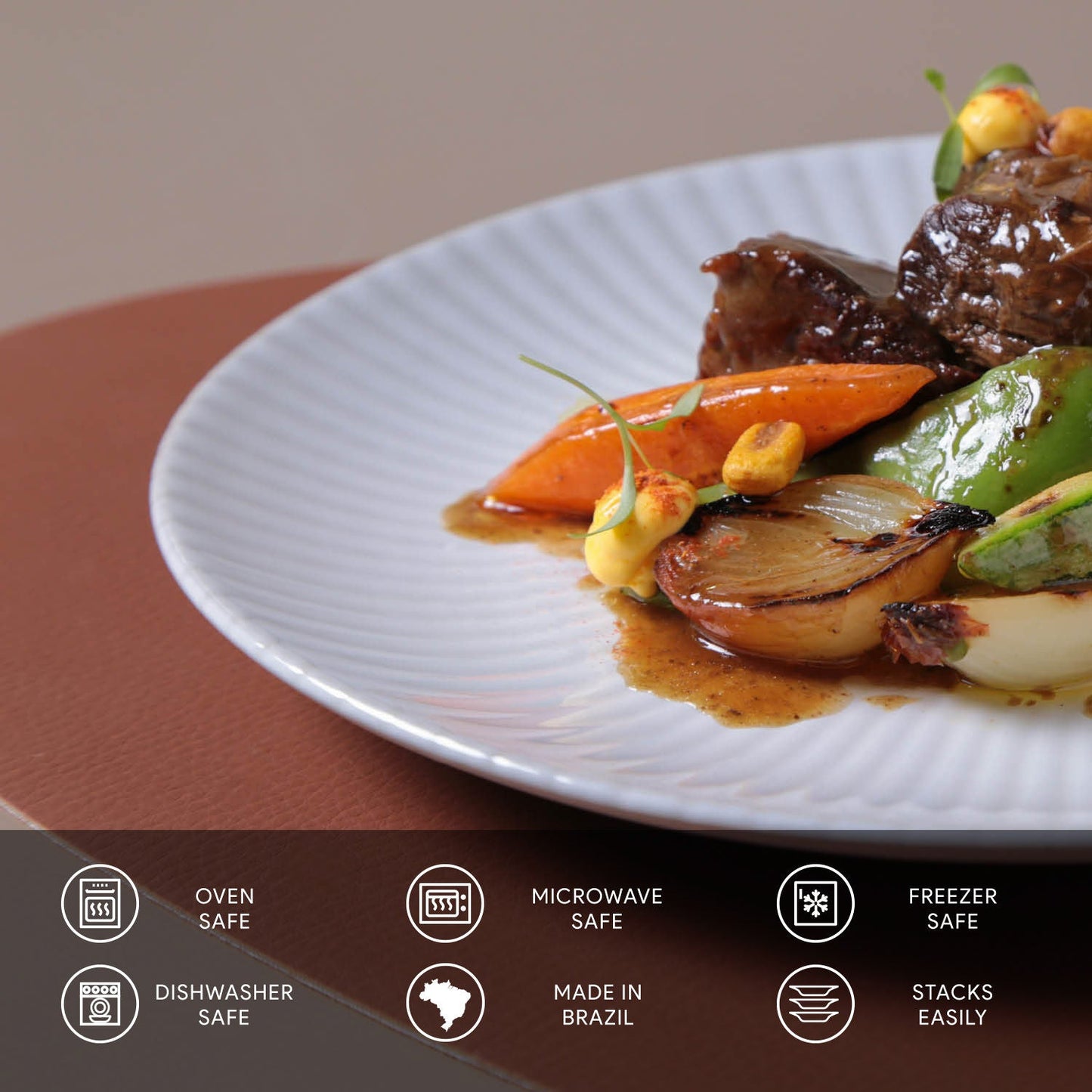 Porto Brasil TRENDY DINNER PLATE COUP dia. 10.23" SKU: '1226120001