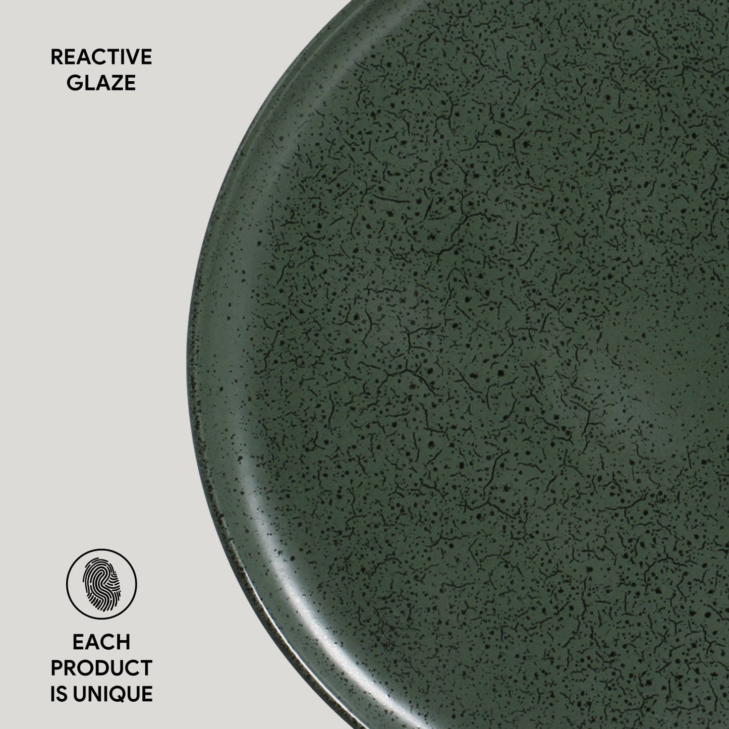 Porto Brasil GREENERY DINNER PLATE BIO STONEWARE dia. 11.42"  SKU: '1231106502
