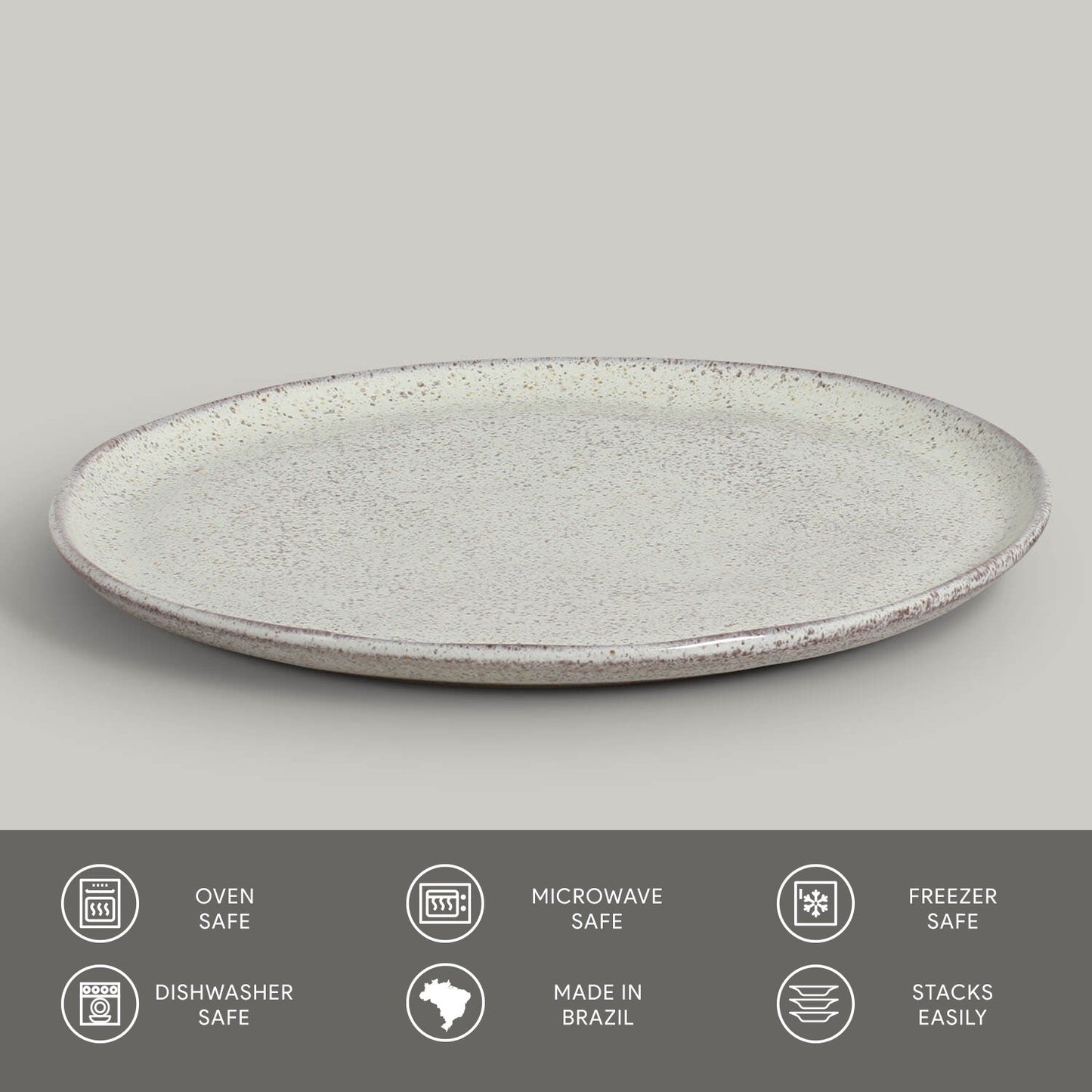 Porto Brasil PISTACHE DINNER PLATE BIO STONEWARE dia. 10.83"  SKU: '1231108801