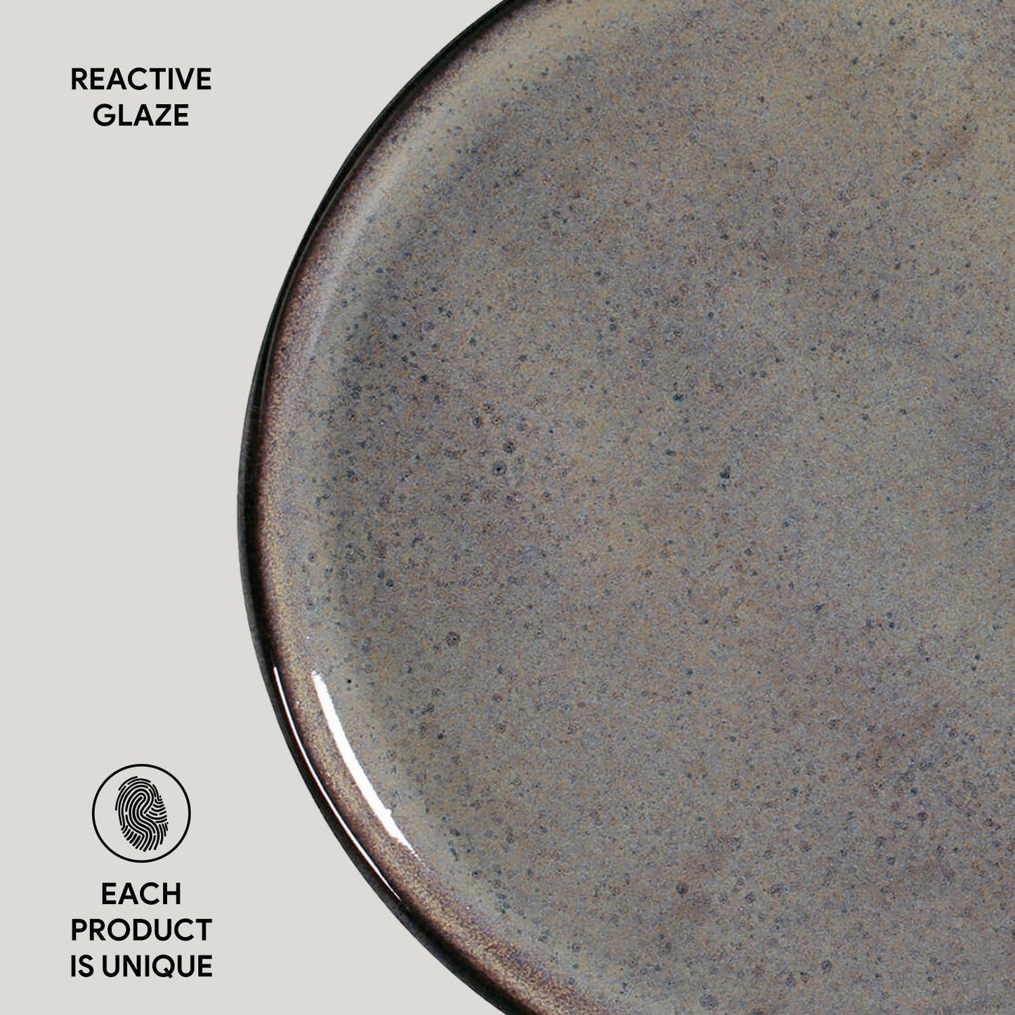 Porto Brasil TOURMALINE DINNER PLATE BIO STONEWARE dia. 10.83" SKU: '1231108901