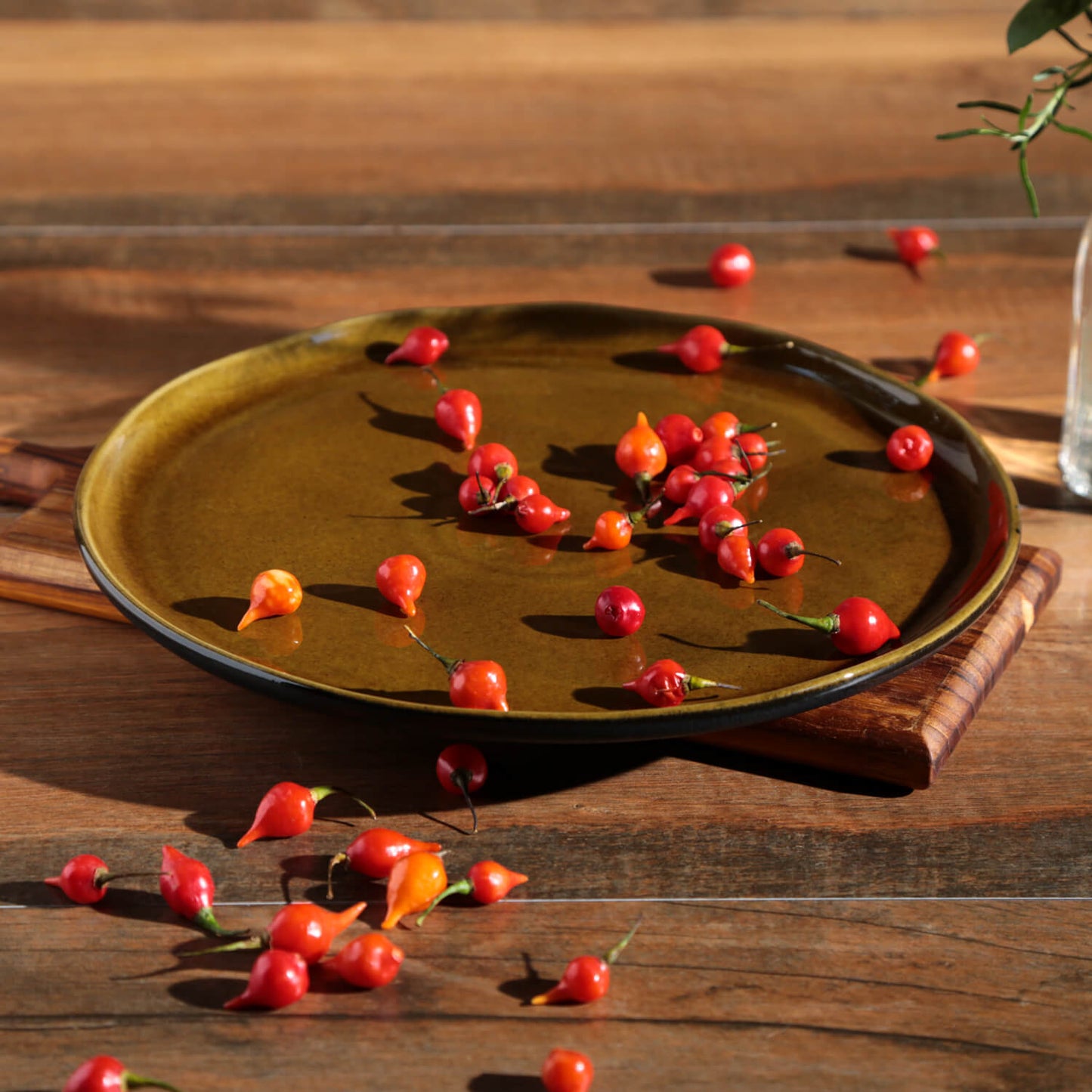 Porto Brasil AMBER DINNER PLATE BIO STONEWARE dia. 10.83" SKU: '123177101