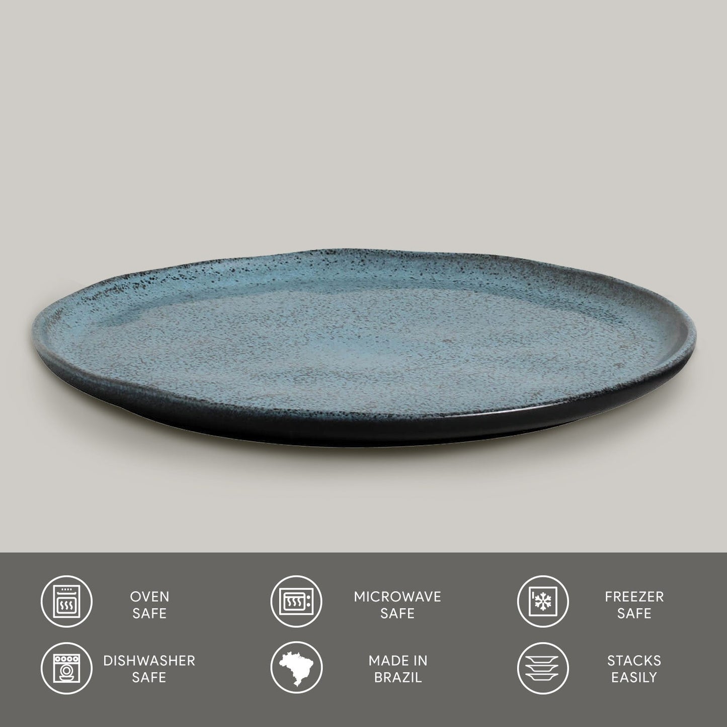 Porto Brasil NIGHT SKY DINNER PLATE BIO STONEWARE dia. 11.42" SKU: '123177202