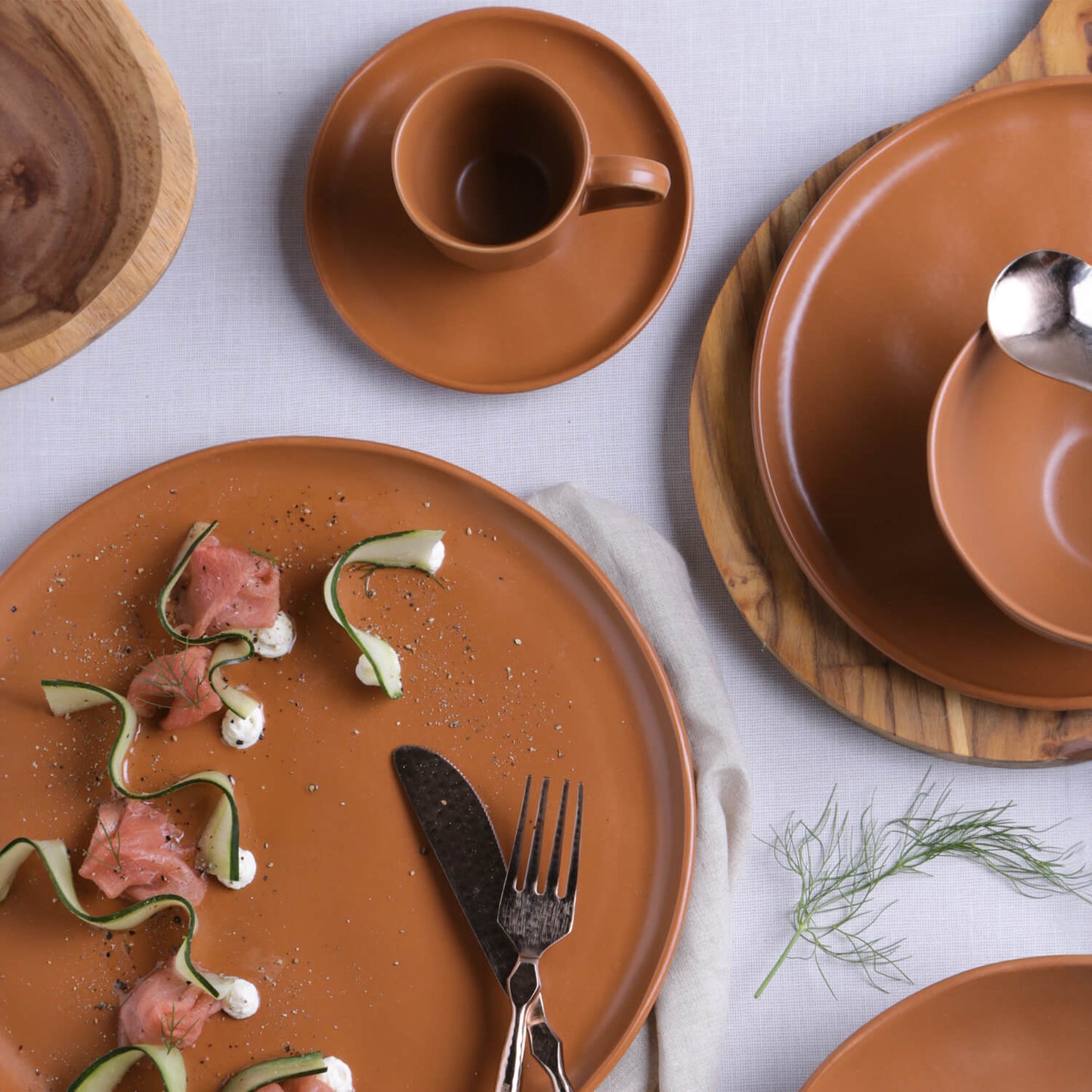 Porto Brasil TERRACOTTA DINNER PLATE BIO STONEWARE dia. 10.83" SKU: '123195701