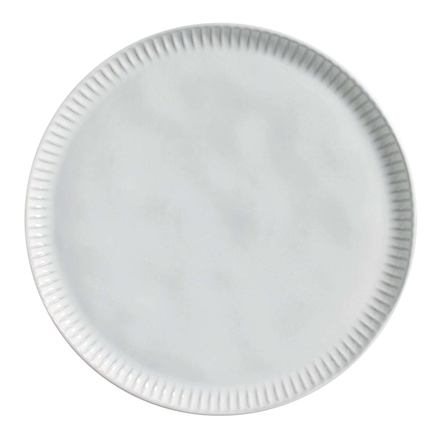 Porto Brasil NEW WHITE LINHAS DINNER PLATE STONEWARE dia. 10.83" SKU: '1261119801