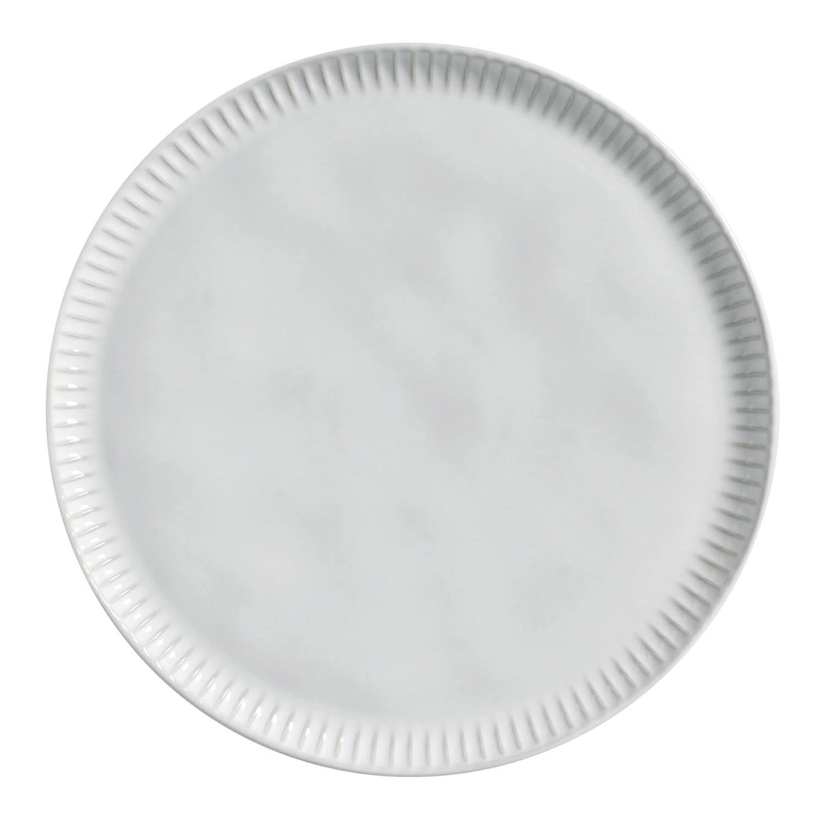Porto Brasil NEW WHITE LINHAS DINNER PLATE STONEWARE dia. 10.83" SKU: '1261119801
