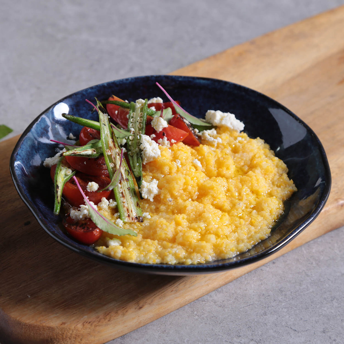 Porto Brasil DENIM SOUP PLATE ORGANIC STONEWARE dia. 8.35" SKU: '1314113001
