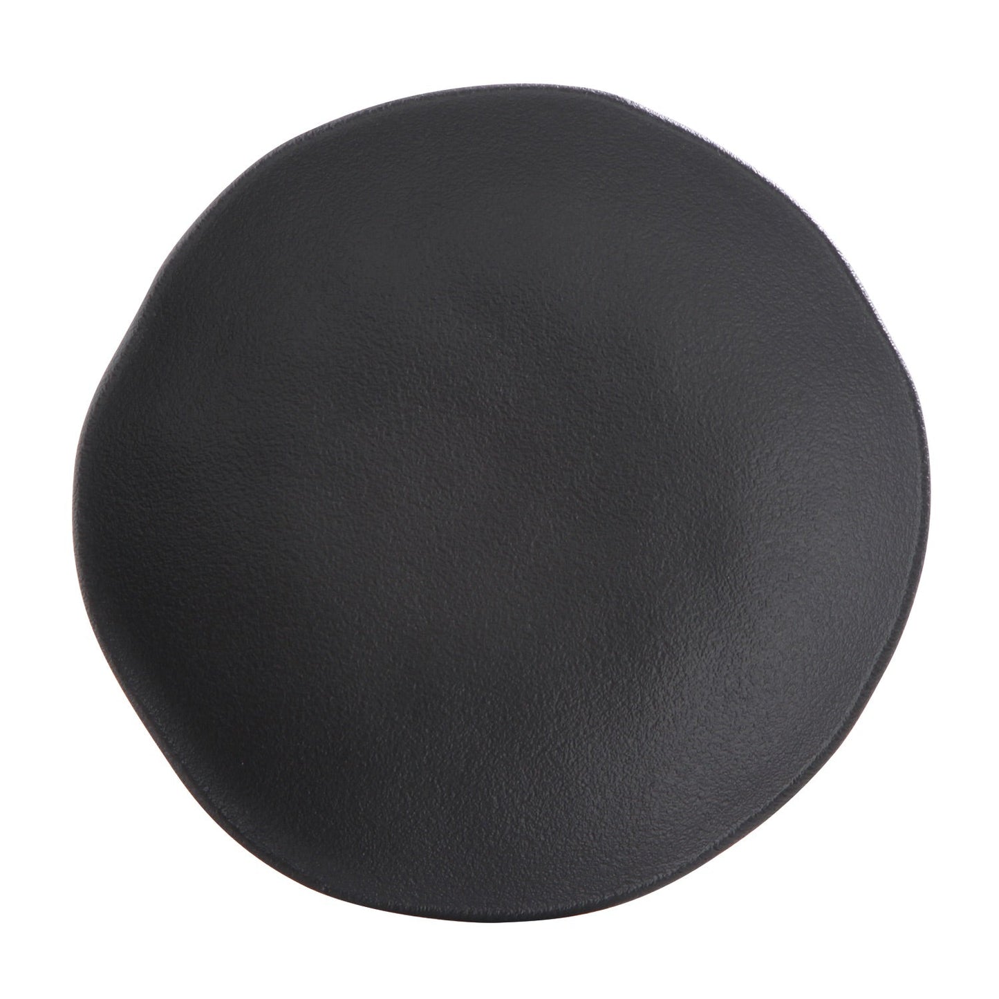 Porto Brasil MATTE BLACK SOUP PLATE ORGANIC STONEWARE dia. 8.35" SKU: '131473901