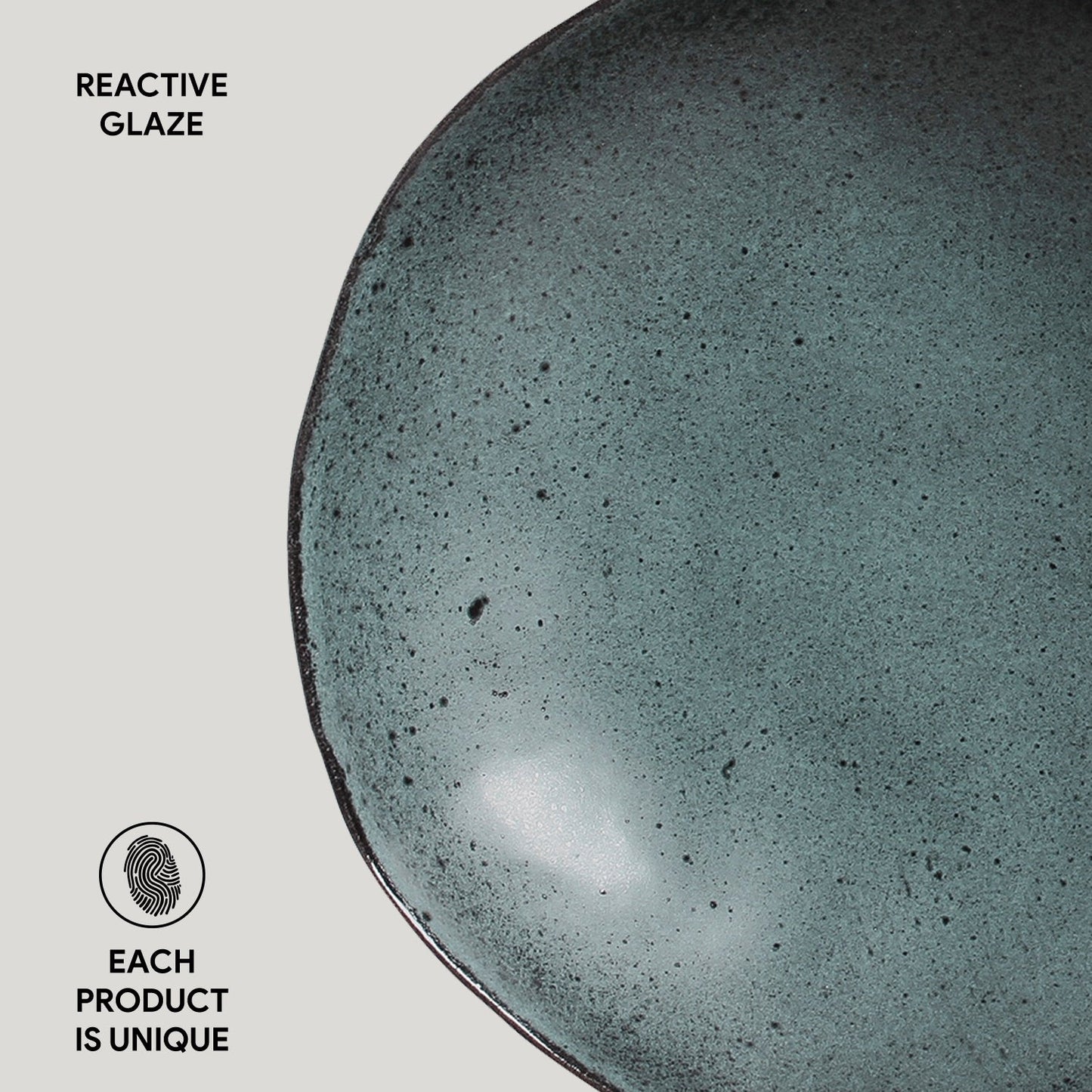 Porto Brasil NIGHT SKY SOUP PLATE ORGANIC STONEWARE dia. 8.35" SKU: '131481301