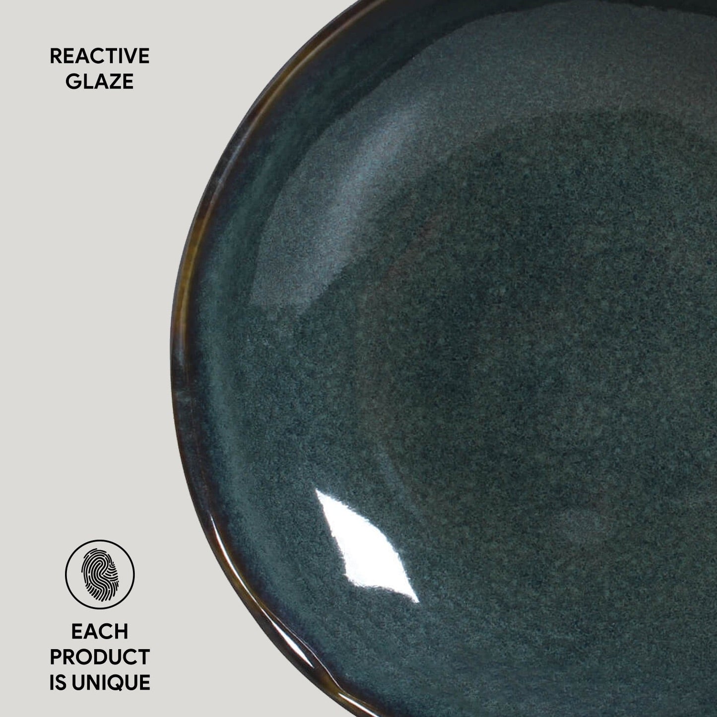 Porto Brasil OCEANO SOUP PLATE BIO STONEWARE dia. 8.86" SKU: '1331106701