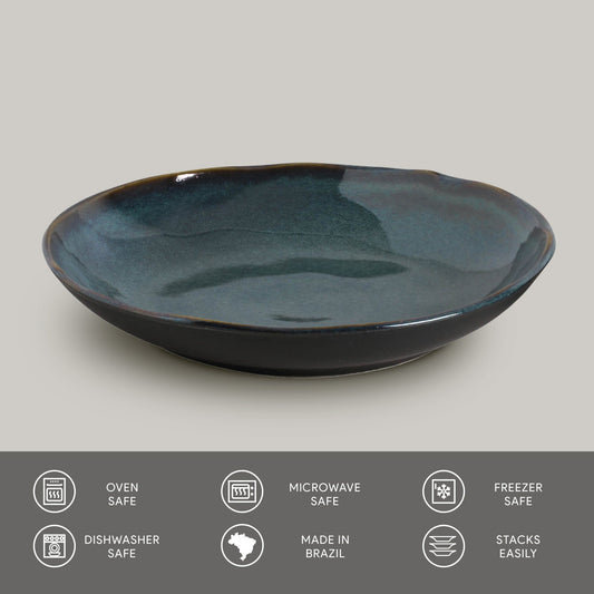 Porto Brasil OCEANO SOUP PLATE BIO STONEWARE dia. 9.84"  SKU: '1331106702