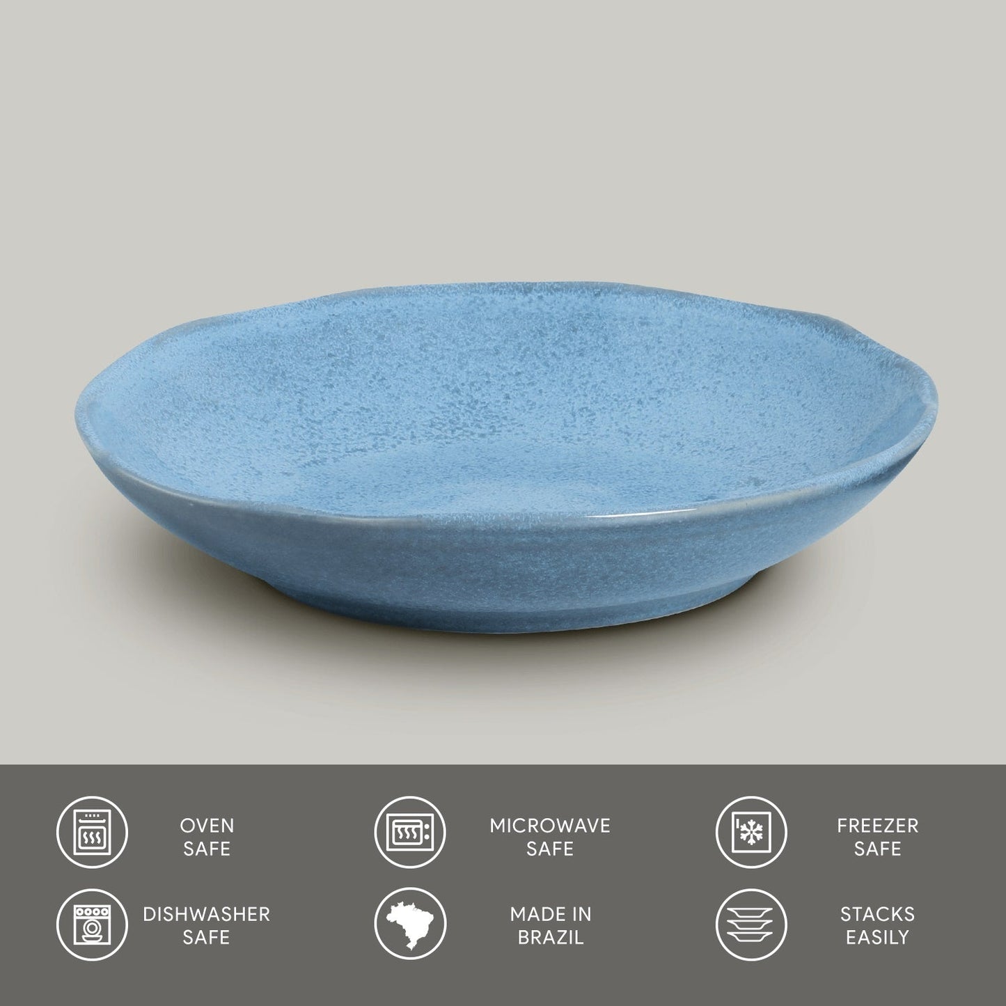 Porto Brasil BREEZE SOUP PLATE BIO STONEWARE dia. 9.84" SKU: '1331109002