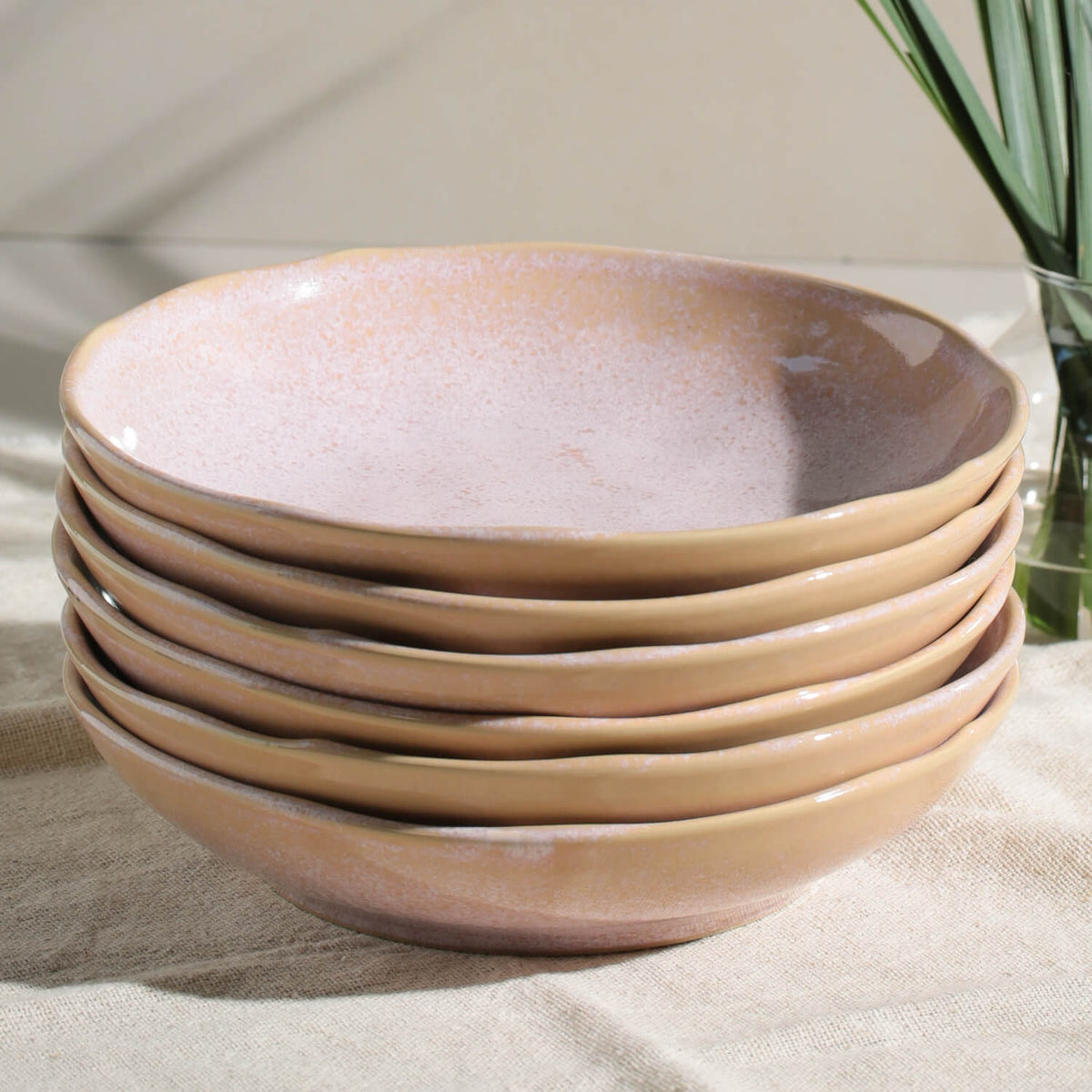 Porto Brasil LITCHI SOUP PLATE BIO STONEWARE dia. 9.84" SKU: '1331109202