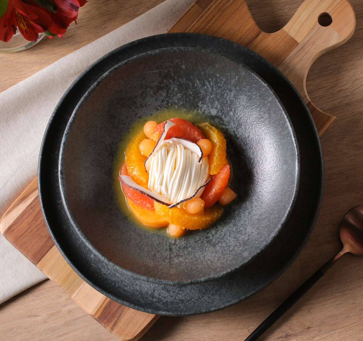Porto Brasil CHROMIUM SOUP PLATE BIO STONEWARE dia. 9.84" SKU: '1331115902