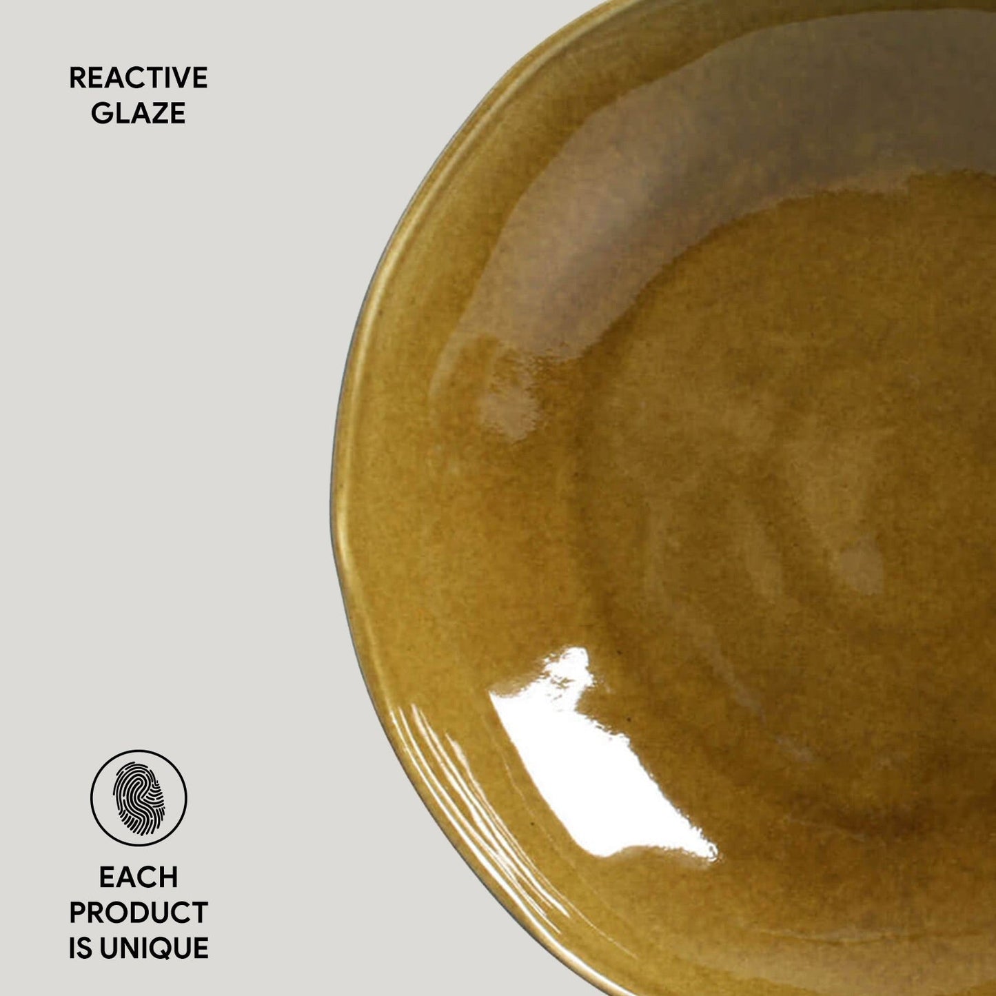 Porto Brasil AMBER SOUP PLATE BIO STONEWARE dia. 8.86" SKU: '133177101