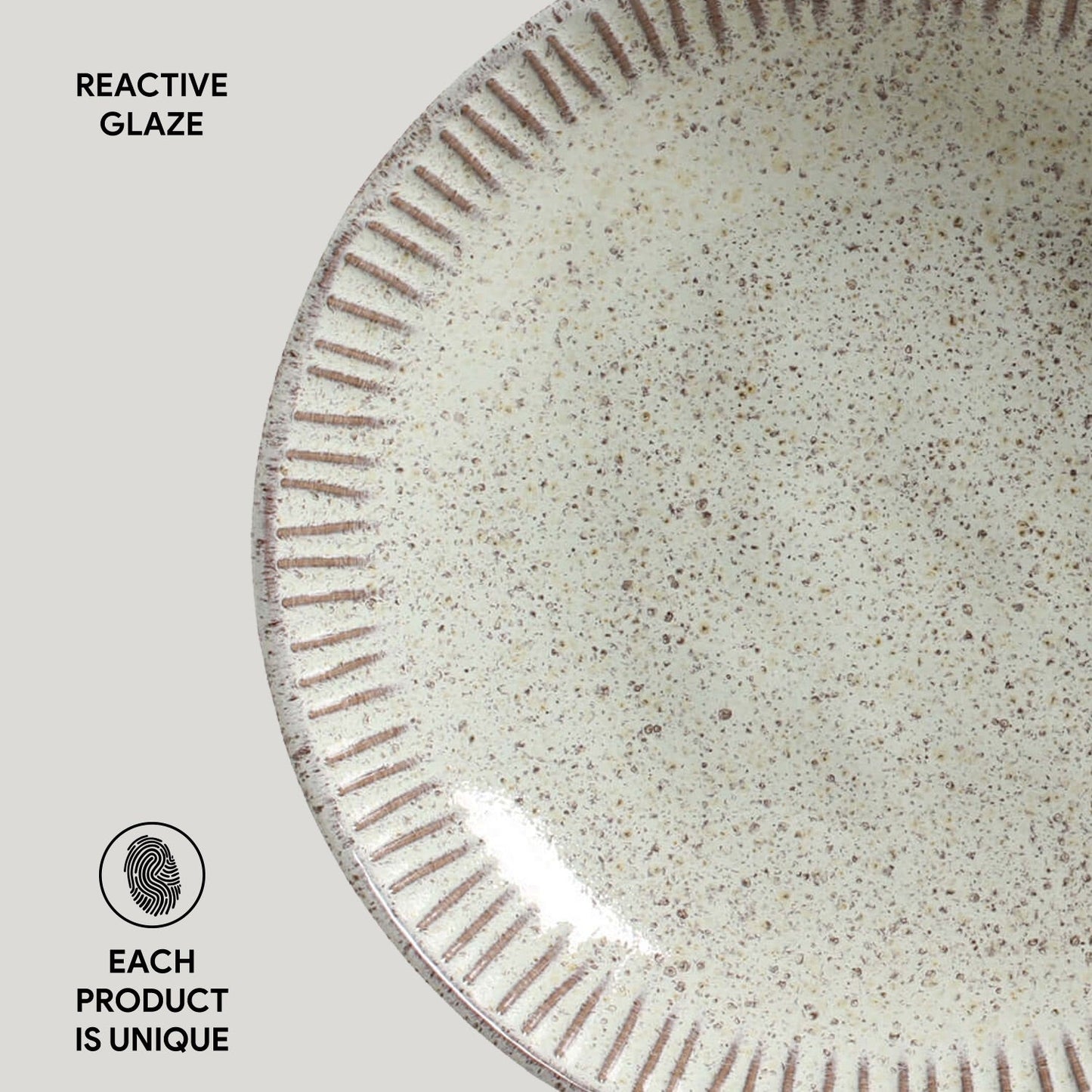 Porto Brasil PISTACHE LINHAS SOUP PLATE STONEWARE dia. 8.86" SKU: '1361108801