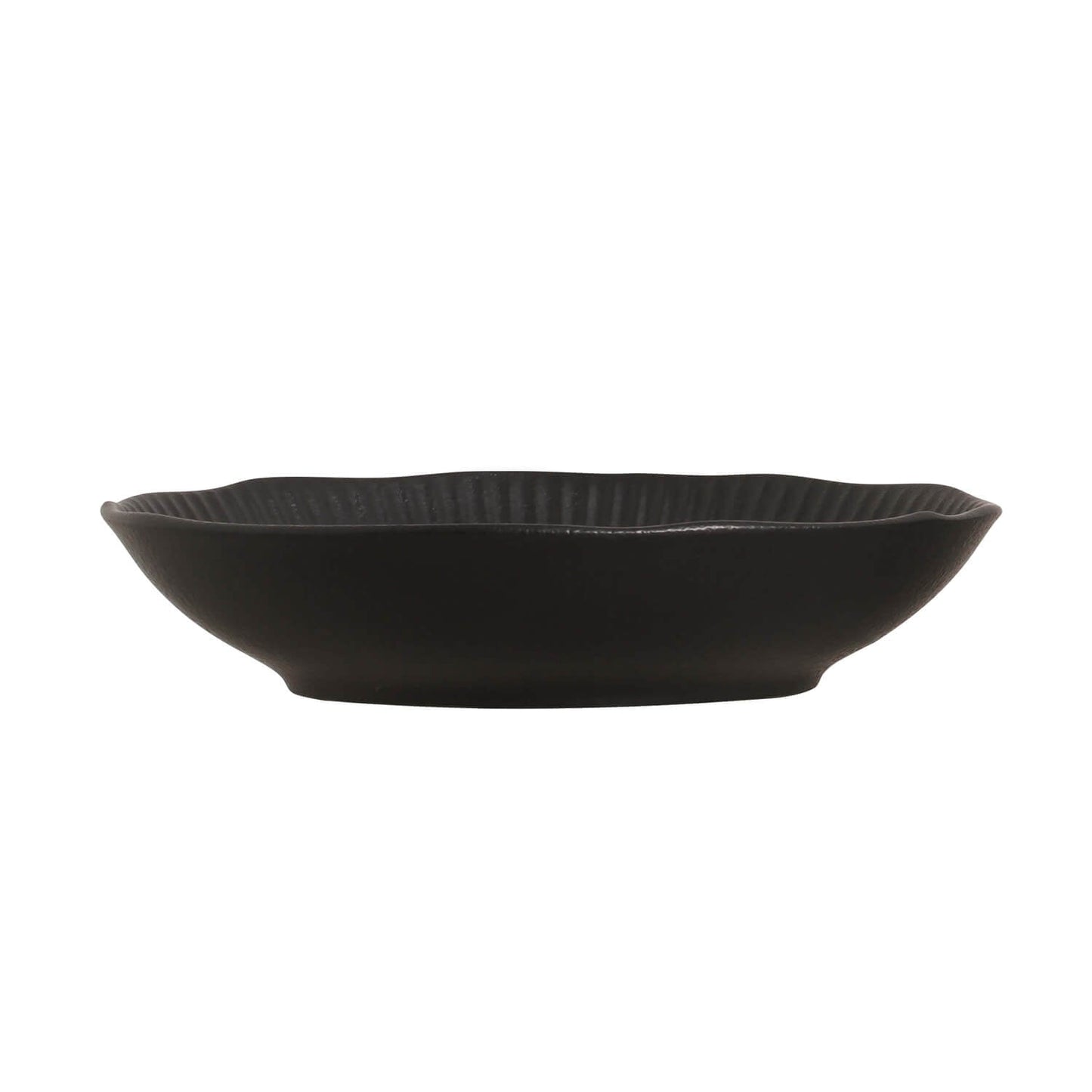 Porto Brasil MATTE BLACK LINHAS SOUP PLATE STONEWARE dia. 8.86" SKU: '136173901