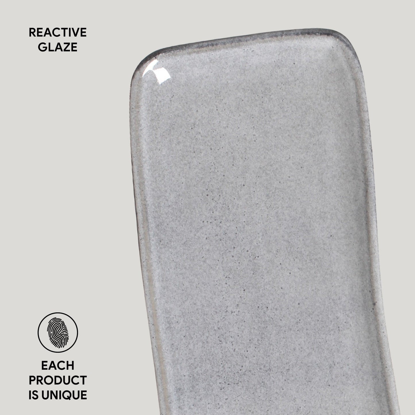 Porto Brasil DUST RECTANGULAR PR MEDIUM ORGANIC STONEWARE dia. 12.99x5.12"  SKU: '14014115801