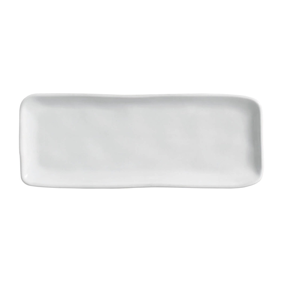 Porto Brasil NEW WHITE RECTANGULAR PR MEDIUM ORGANIC STONEWARE dia. 12.99x5.12" SKU: '14014119801