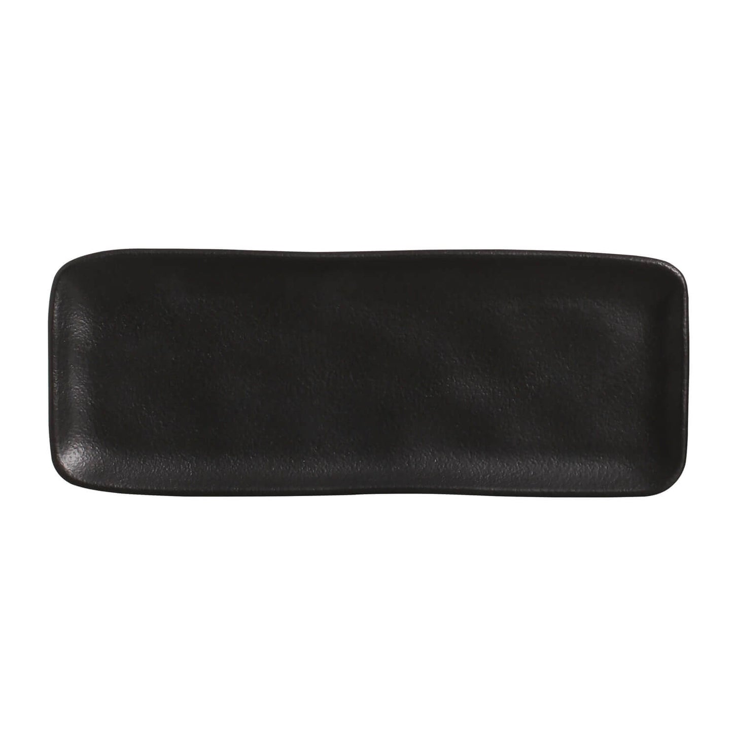 Porto Brasil MATTE BLACK RECTANGULAR PR MEDIUM ORGANIC STONEWARE dia. 12.99x5.12" SKU: '1401473901