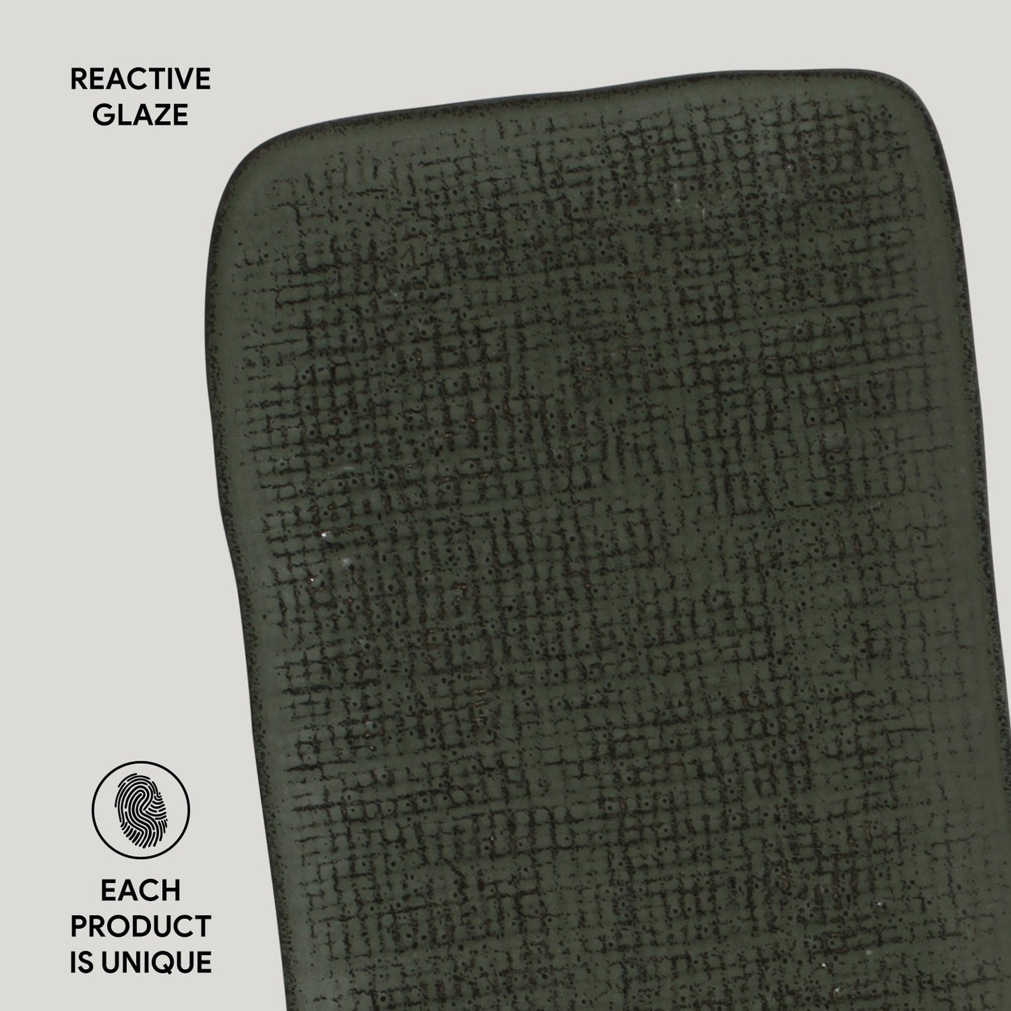 Porto Brasil GREENERY RECTANGULAR PR MEDIUM JUTA dia. 10.63x6.3" SKU: '14064106501