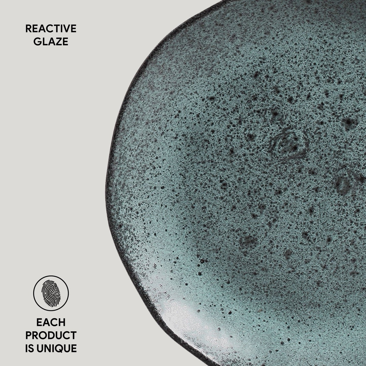 Porto Brasil NIGHT SKY DESSERT PLATE ORGANIC STONEWARE dia. 7.68" SKU: '141481301