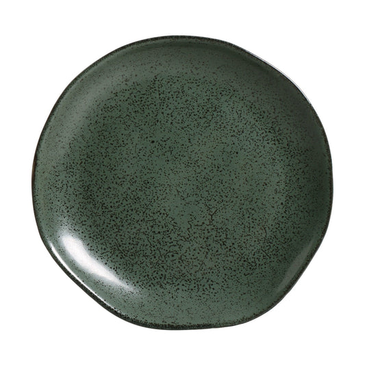 Porto Brasil GREENERY DESSERT PLATE ORGANIC STONEWARE dia. 7.68"  SKU: '141495801