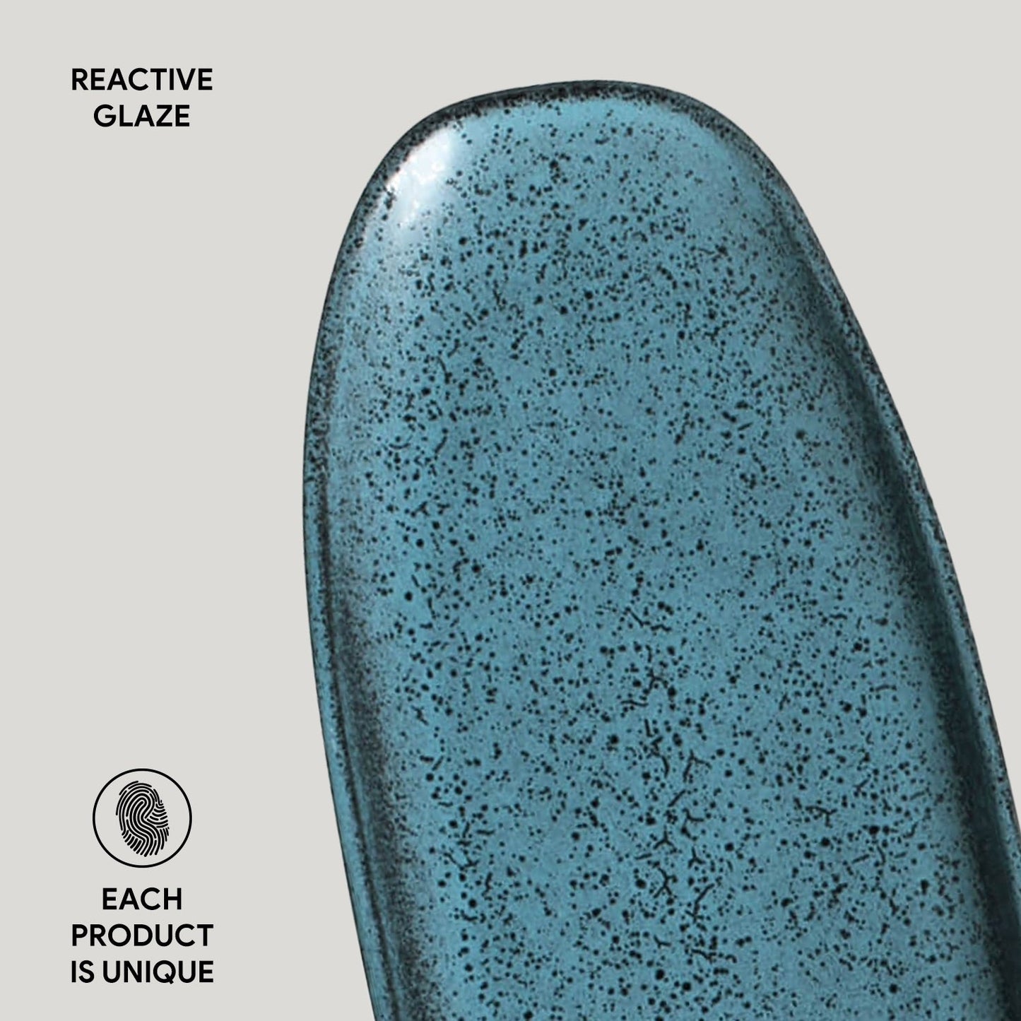Porto Brasil NIGHT SKY SHALLOW OVAL PR LARGE ORGANIC STONEWARE dia. 14.17x5.12" SKU: '1421477201