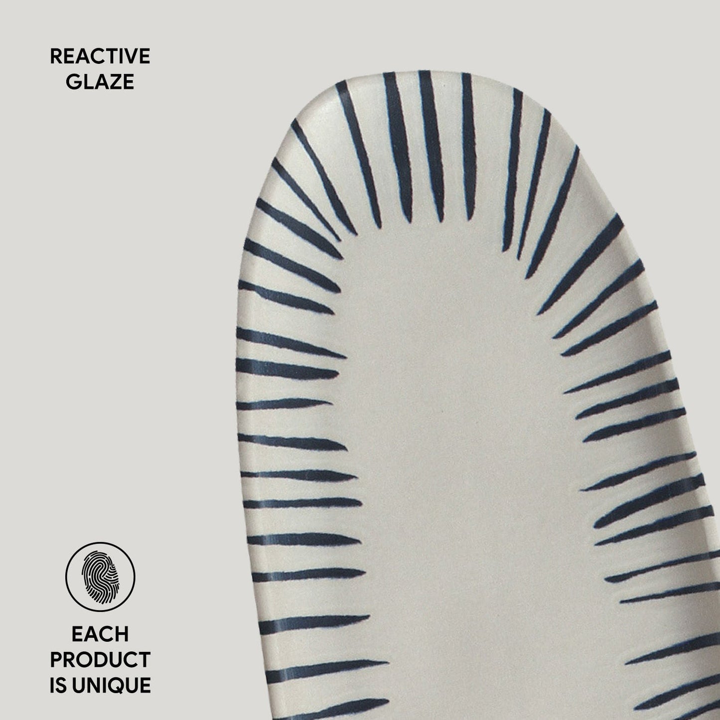 Porto Brasil ELEMENTO SHALLOW OVAL PR LARGE ORGANIC STONEWARE dia. 14.17x5.12" SKU: '1421493101