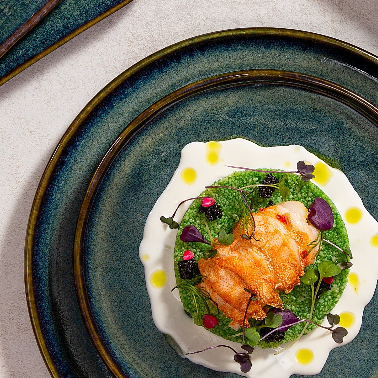 Porto Brasil OCEANO DESSERT PLATE BIO STONEWARE dia. 8.46" SKU: '1431106701