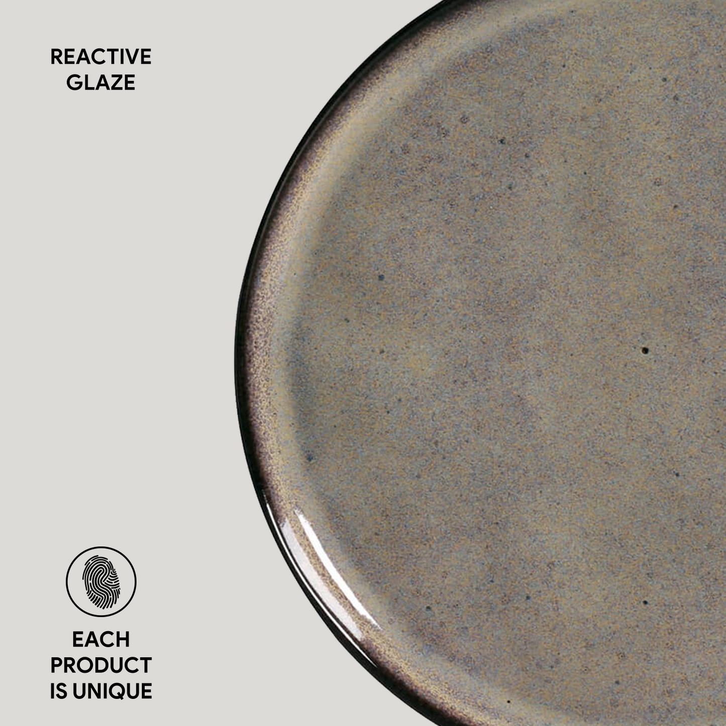 Porto Brasil TOURMALINE DESSERT PLATE BIO STONEWARE dia. 8.46" SKU: '1431108901