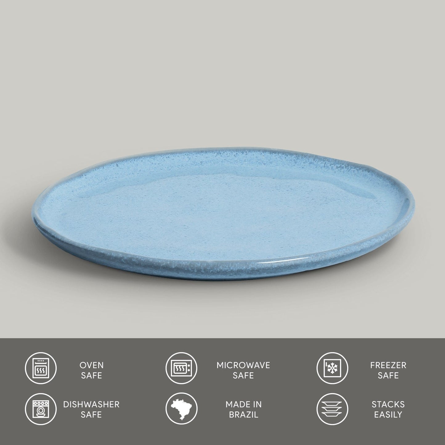 Porto Brasil BREEZE DESSERT PLATE BIO STONEWARE dia. 8.46" SKU: '1431109001