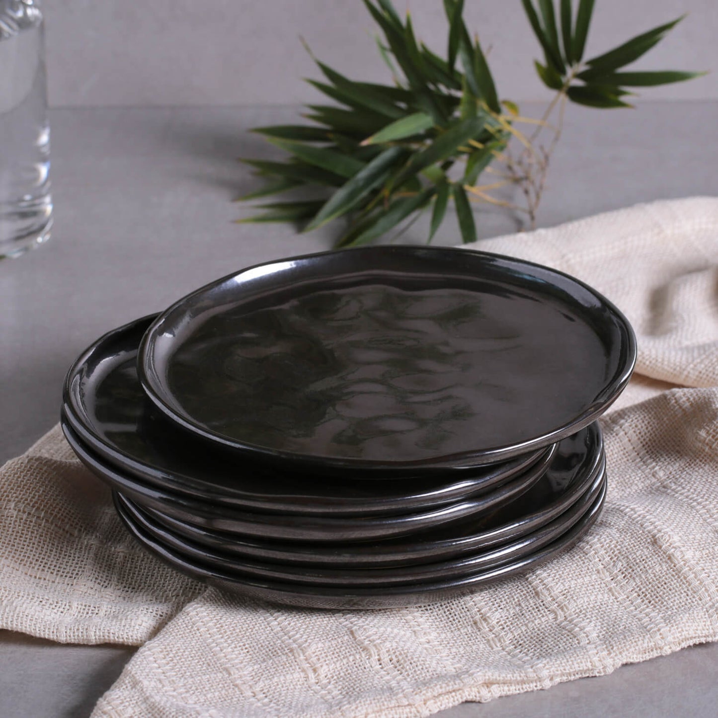 Porto Brasil METALLICA DESSERT PLATE BIO STONEWARE dia. 8.46" SKU: '1431109301