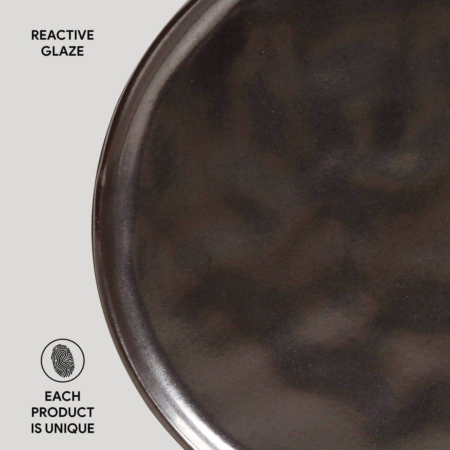 Porto Brasil METALLICA DESSERT PLATE BIO STONEWARE dia. 8.46" SKU: '1431109301