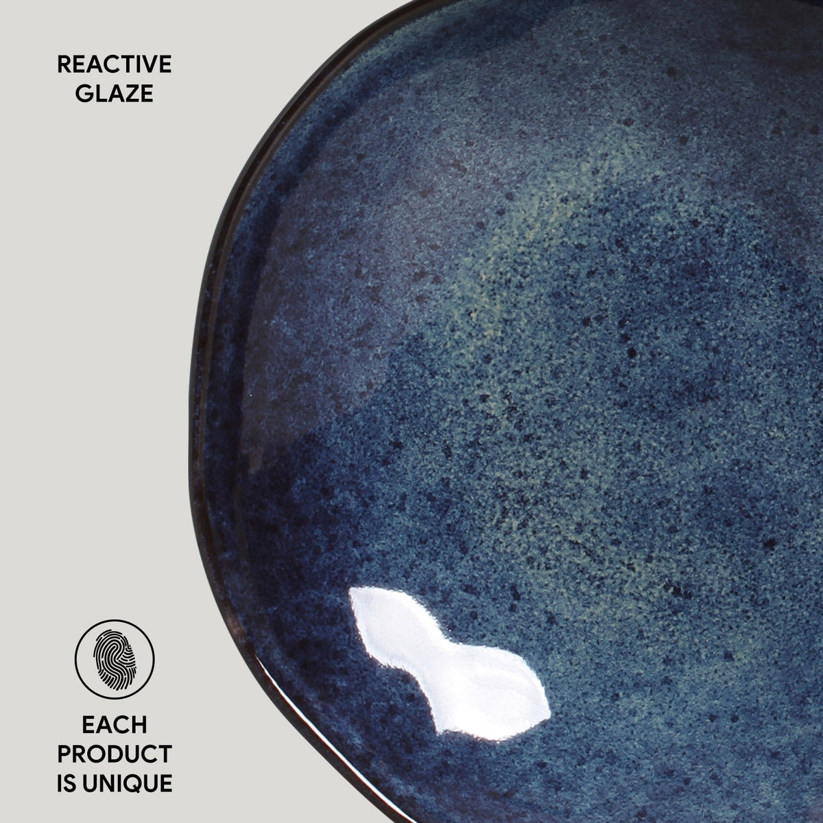 Porto Brasil DENIM BOWL ORGANIC STONEWARE dia. 6.9x2.2" SKU: '14314113001