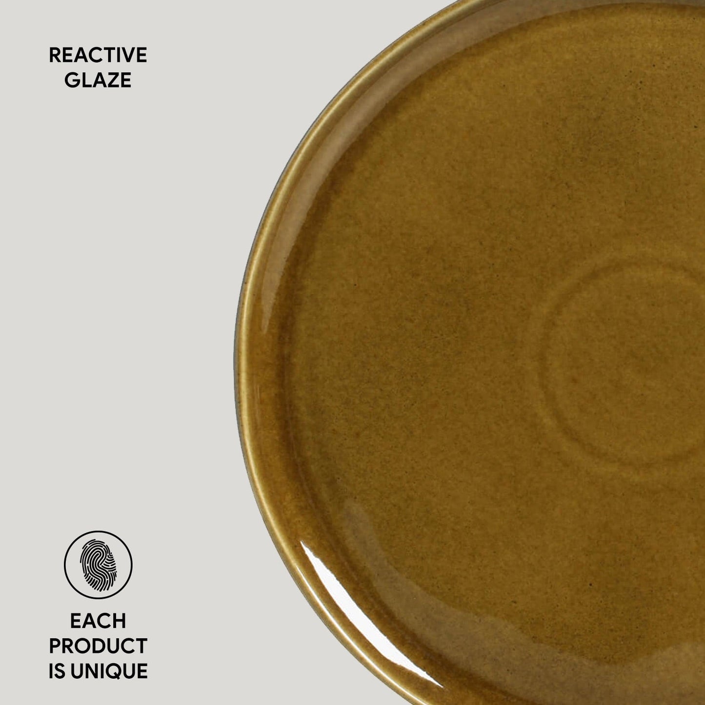 Porto Brasil AMBER DESSERT PLATE BIO STONEWARE dia. 8.46" SKU: '143177101