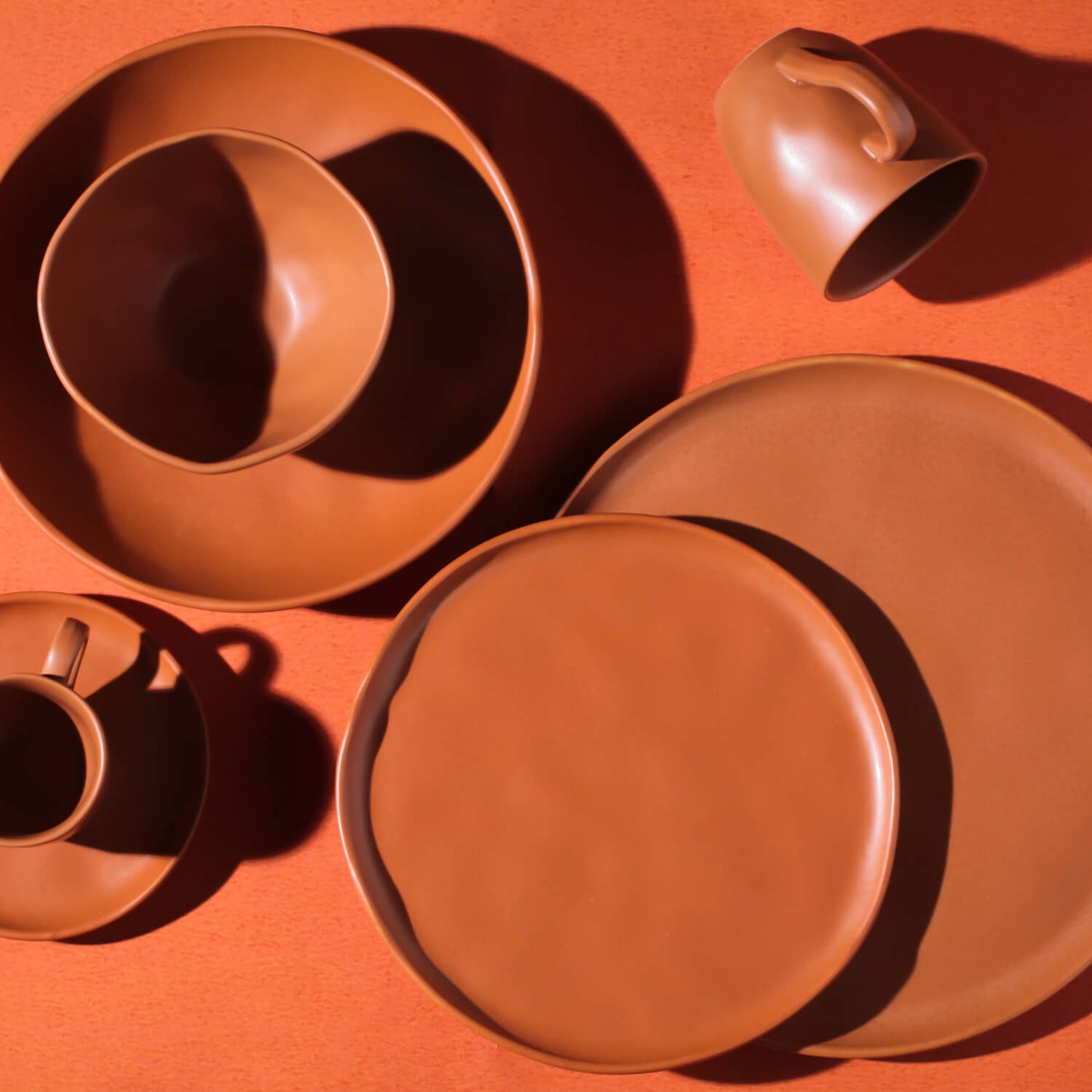 Porto Brasil TERRACOTTA DESSERT PLATE BIO STONEWARE dia. 8.46" SKU: '143195701