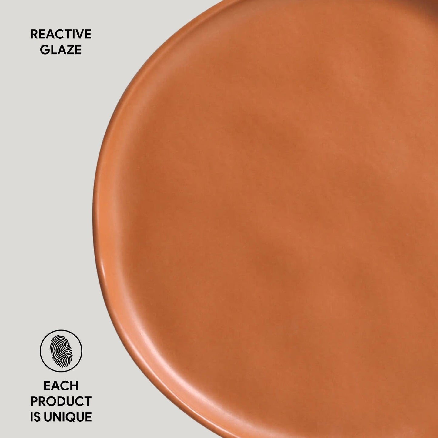 Porto Brasil TERRACOTTA DESSERT PLATE BIO STONEWARE dia. 8.46" SKU: '143195701