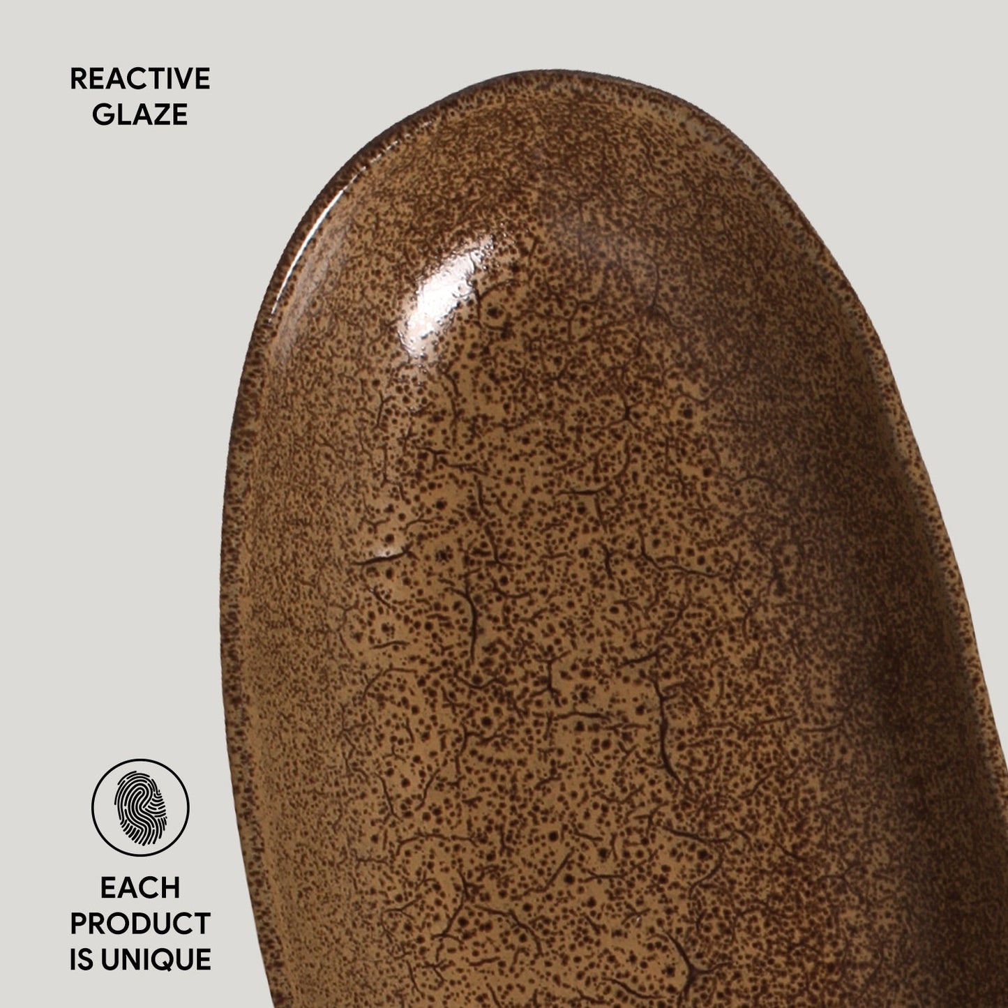 Porto Brasil DIJON DEEP OVAL PR LARGE ORGANIC STONEWARE dia. 12.6x6.3"  SKU: '14414105801