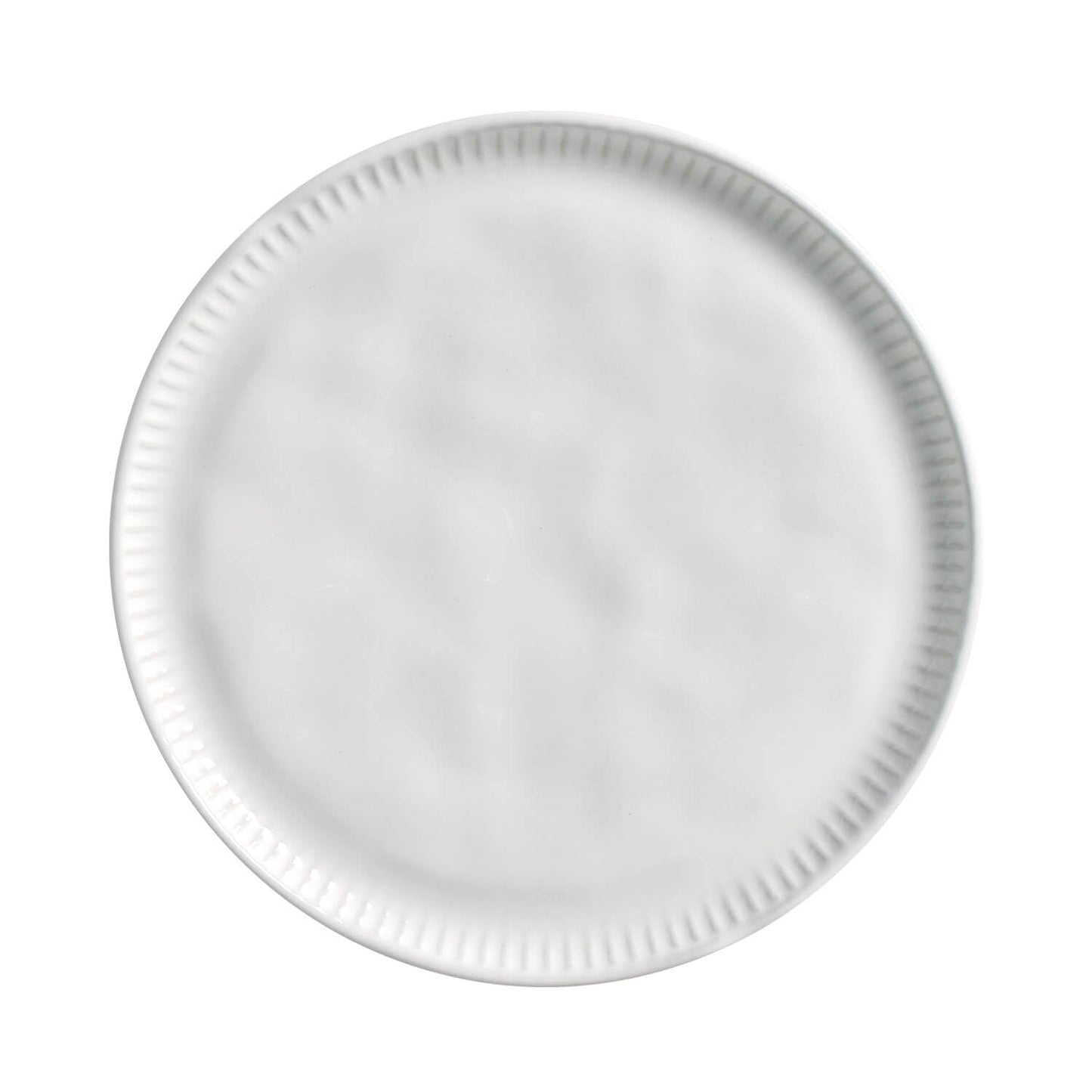 Porto Brasil NEW WHITE LINHAS DESSERT PLATE STONEWARE dia. 8.46" SKU: '1461119801