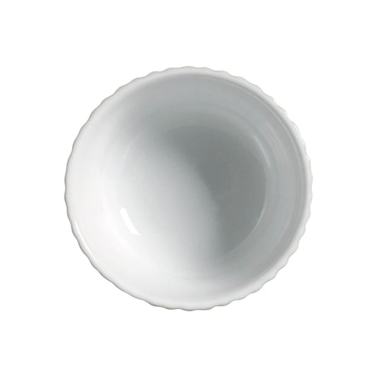 Porto Brasil NEW WHITE LINHAS RAMEKIN STONEWARE dia. 3.5x1.97"  SKU: '14661119801