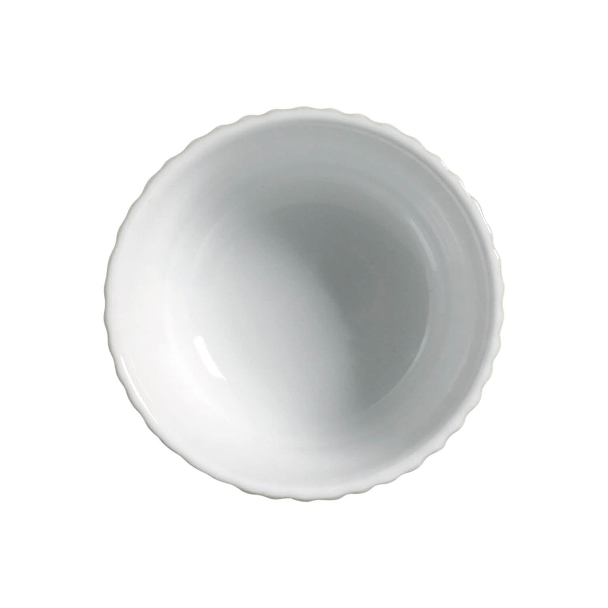 Porto Brasil NEW WHITE LINHAS RAMEKIN STONEWARE dia. 3.5x1.97" SKU: '14661119801