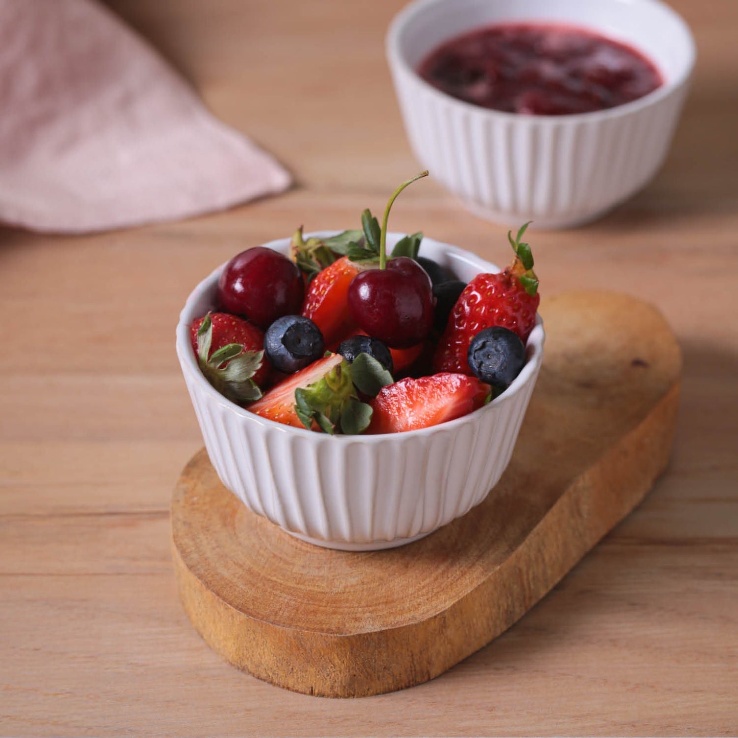 Porto Brasil NEW WHITE LINHAS RAMEKIN STONEWARE dia. 3.5x1.97" SKU: '14661119801