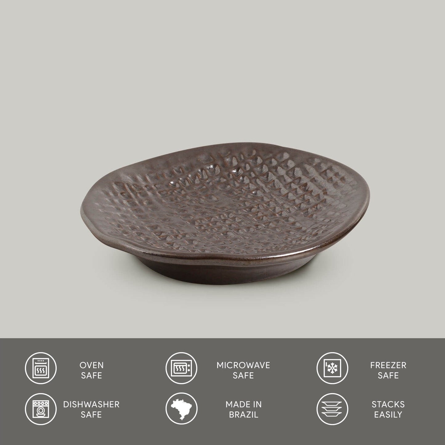 Porto Brasil METALLICA RAMEKIN JUTA STONEWARE dia. 4.33x0.87" SKU: '14664109301