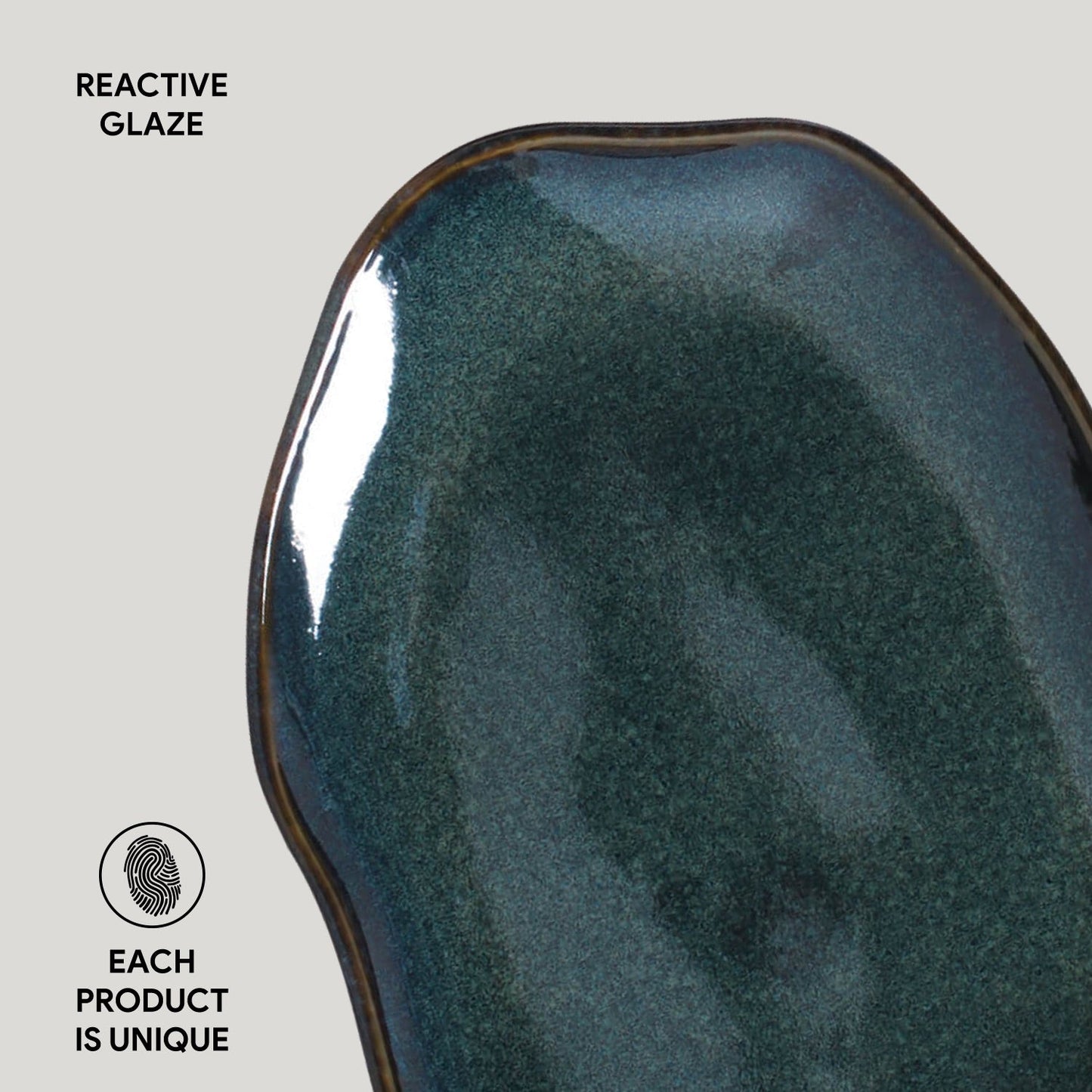 Porto Brasil OCEANO SHALLOW OVAL PR MEDIUM BIO STONEWARE dia. 11.81x7.87" SKU: '14831106701