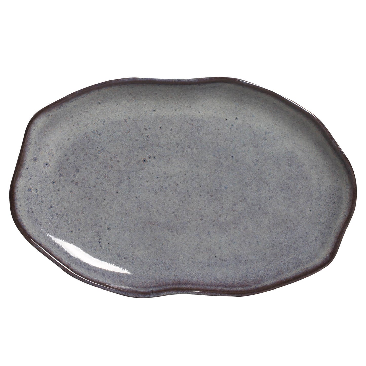 Porto Brasil TOURMALINE SHALLOW OVAL PR MEDIUM BIO STONEWARE dia. 11.81x7.87" SKU: '14831108901